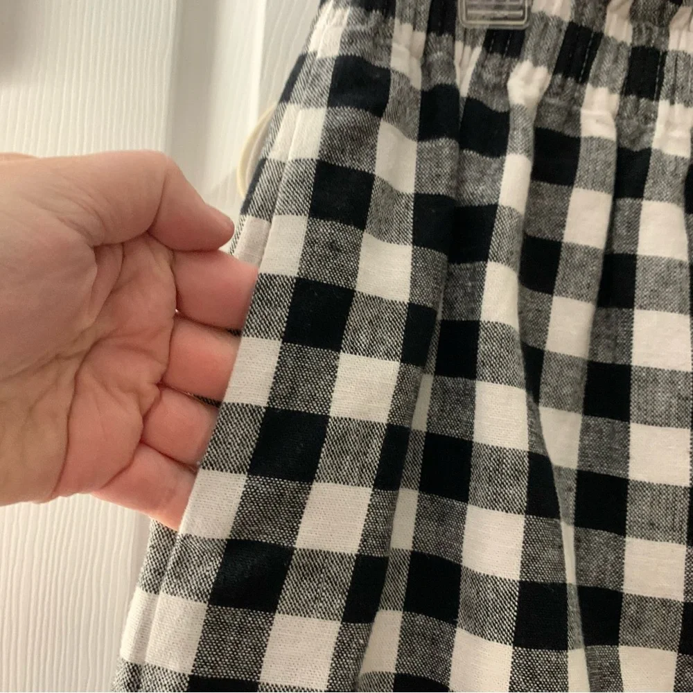 J.Crew checked scalloped hem sidewalk skirt sz 10